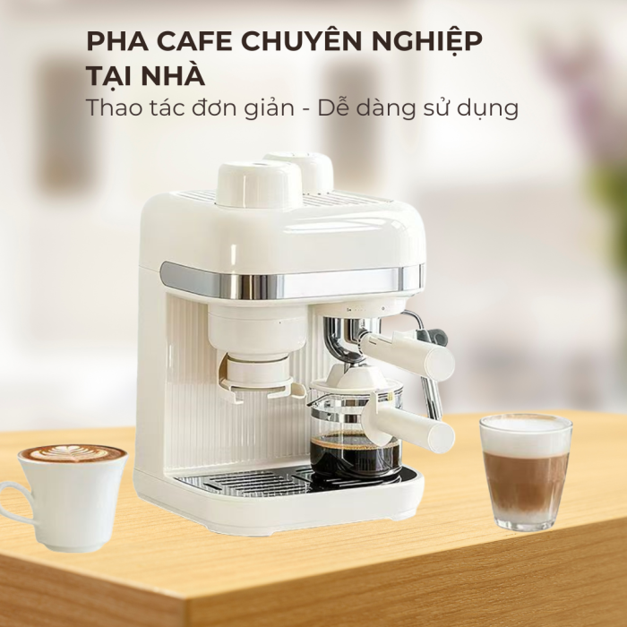 Máy Pha Cafe KAW C5 Pro 2-trong-1: Xay Và Pha Chuyên Nghiệp, Công Suất 1500W, Tiện Lợi Tại Nhà