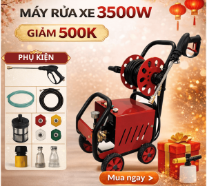 Máy Rửa Xe KAW K-3500X ExtraWash Công Suất Lớn, Động Cơ Bền Bỉ