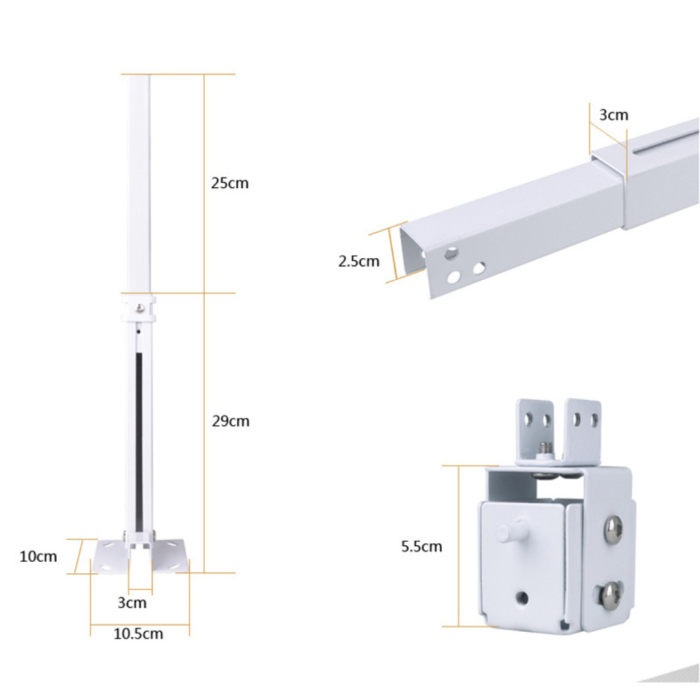Giá Treo Máy Chiếu 65cm Đa Năng KAW - Xoay 360 Độ, Chịu Tải 20kg (Điều Chỉnh 41-60cm)
