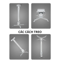 Giá Treo Máy Chiếu 65cm Đa Năng KAW - Xoay 360 Độ, Chịu Tải 20kg (Điều Chỉnh 41-60cm)