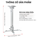 Giá Treo Máy Chiếu 65cm Đa Năng KAW - Xoay 360 Độ, Chịu Tải 20kg (Điều Chỉnh 41-60cm)