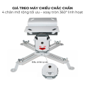Giá Treo Máy Chiếu 65cm Đa Năng KAW - Xoay 360 Độ, Chịu Tải 20kg (Điều Chỉnh 41-60cm)