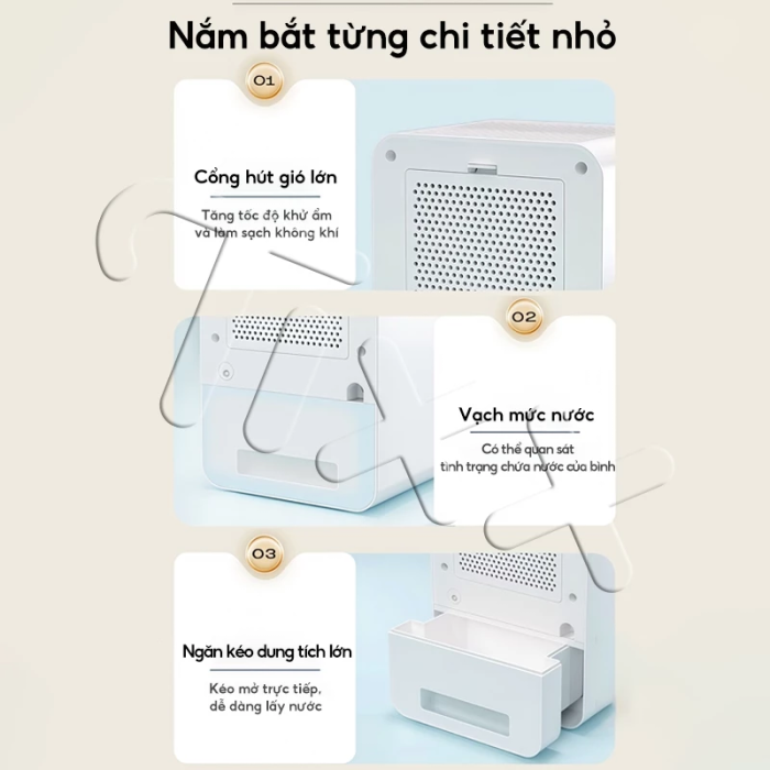 Máy hút ẩm Tixx - Giải pháp cho không gian nhỏ hẹp