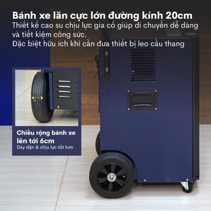 Máy hút ẩm công nghiệp Fujihaia DH70BL - Công suất lớn, Vận hành bền bỉ