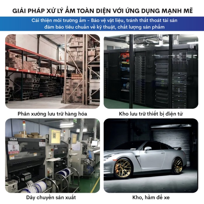 Máy hút ẩm công nghiệp Fujihaia DH70BL - Công suất lớn, Vận hành bền bỉ