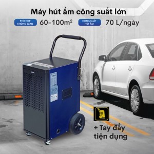 Máy hút ẩm công nghiệp Fujihaia DH70BL - Công suất lớn, Vận hành bền bỉ