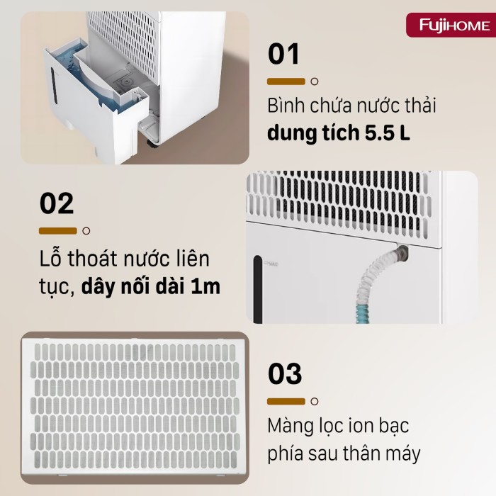 Máy Hút Ẩm Block DH40NW 40 Lít - Công Suất Mạnh Mẽ, Điều Khiển Wifi Thông Minh