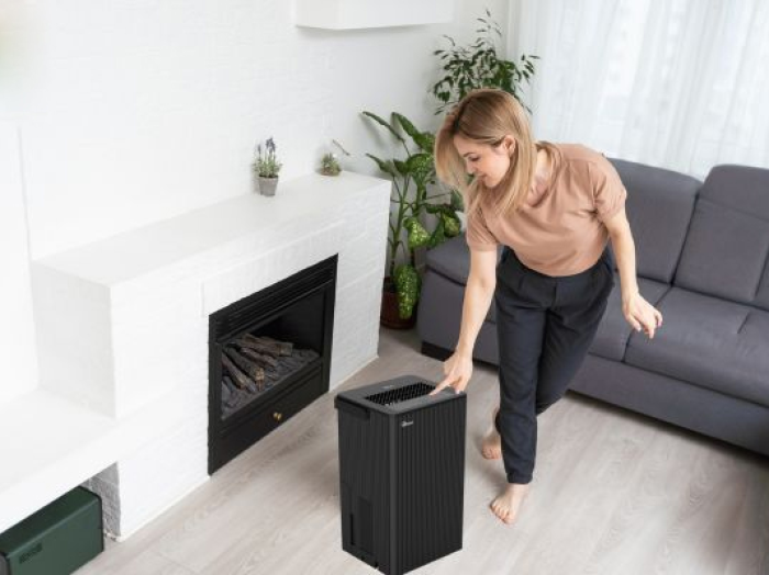 Máy hút ẩm FujiE HM-912ED 12L thông minh cho phòng ngủ, văn phòng