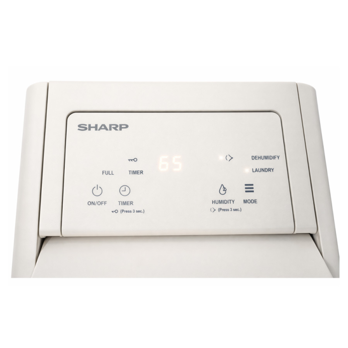 Sharp DW-P12HV-W - Máy hút ẩm 12L chống nồm, khử mùi và sấy quần áo