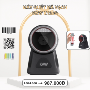 Máy Quét Mã Vạch & QR Để Bàn Tốc Độ Cao CMOS – Đầu Đọc Barcode Tự Động USB Chính Hãng