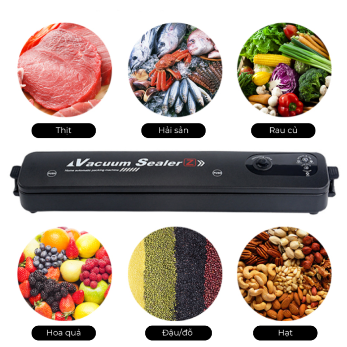 Máy Hút Chân Không KAW Vacuum Sealer 425E – Máy Hàn Miệng Túi Tự Động, Bảo Quản Thực Phẩm Tươi Lâu, Tiện Dụng