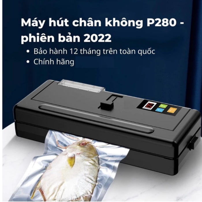 Máy Hút Chân Không KAW P280 – Không Kén Túi, Hút Khô & Ướt, Hàn Miệng Túi Nhanh