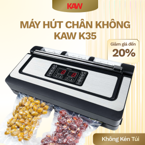 Máy Hút Chân Không KAW K35 – Không Kén Túi, Hút Khô & Ướt, Lực Hút Khỏe, Bảo Hành 12 Tháng