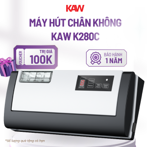 Máy Hút Chân Không KAW K280C – Tự Động, Hút Khô & Ướt, Không Kén Túi, Hàn Nhanh, Thiết Kế Nhỏ Gọn