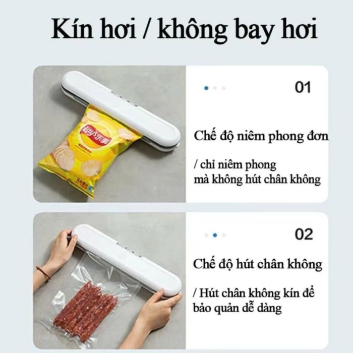 Máy Hút Chân Không KAW FK3 – Mini 90W, Hàn Miệng Túi Nhanh, Thiết Kế Nhỏ Gọn, Dễ Sử Dụng