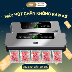 Máy Hút Chân Không KAW K5 – Hút Tự Động, Tích Hợp Dao Cắt Túi, Hàn 30cm, Khử Trùng UV, Đa Năng Cho Gia Đình