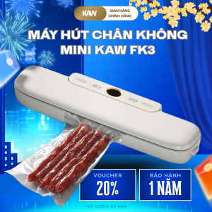 Máy Hút Chân Không KAW FK3 – Mini 90W, Hàn Miệng Túi Nhanh, Thiết Kế Nhỏ Gọn, Dễ Sử Dụng