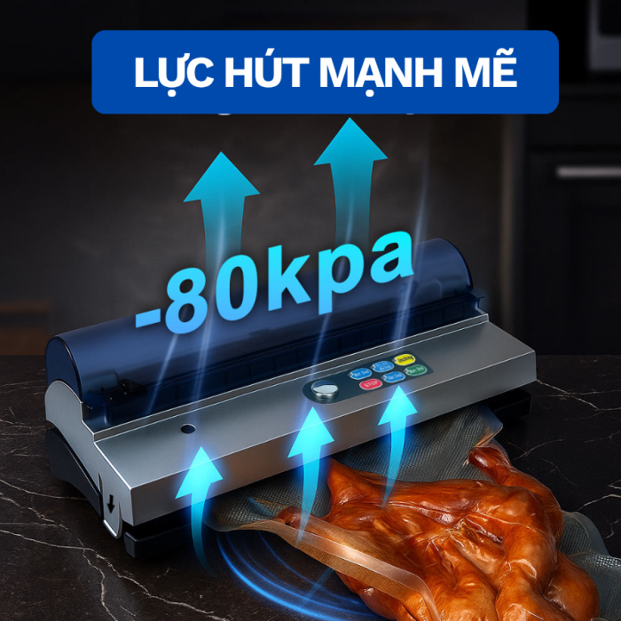 Máy Hút Chân Không KAW P247 Chính Hãng – Hút Khô & Ướt, 3 Chế Độ Thông Minh, Hàn Túi 32cm, Lực Hút Mạnh