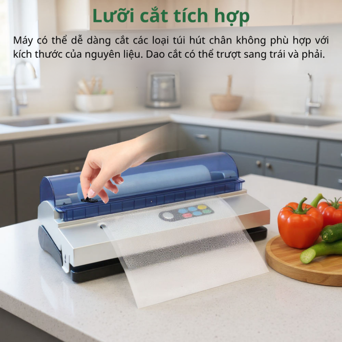 Máy Hút Chân Không Thực Phẩm KAW 254C Tự Động – Hàn Miệng Túi 32cm, Hút Mạnh Cho Thực Phẩm Khô & Ướt