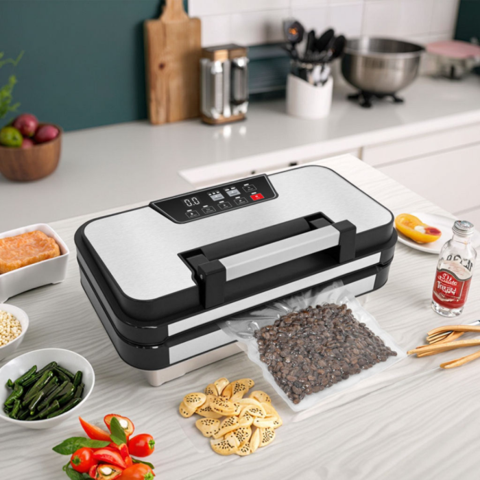 Máy Hút Chân Không KAW 262A Mini Cao Cấp – Hàn Miệng Túi Tự Động, Đa Chế Độ Bảo Quản Thực Phẩm