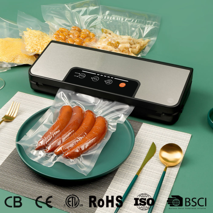 Máy Hút Chân Không KAW 259A Mini Tự Động – Hàn Miệng Túi Thực Phẩm Gia Đình, Bảo Quản Tươi Lâu