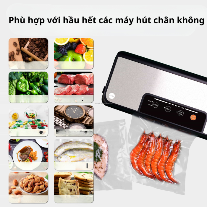 Máy Hút Chân Không KAW 259A Mini Tự Động – Hàn Miệng Túi Thực Phẩm Gia Đình, Bảo Quản Tươi Lâu
