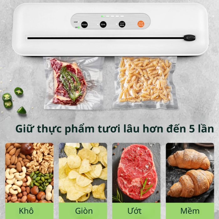 Máy Hút Chân Không KAW 260A Tự Động Đa Chế Độ – Hàn Miệng Túi Thực Phẩm Cao Cấp, Bảo Quản Tươi Lâu