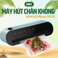 Máy Hút Chân Không KAW 263A Mini Tự Động – Hàn Miệng Túi Thực Phẩm Đa Năng, Bảo Quản Tươi Lâu