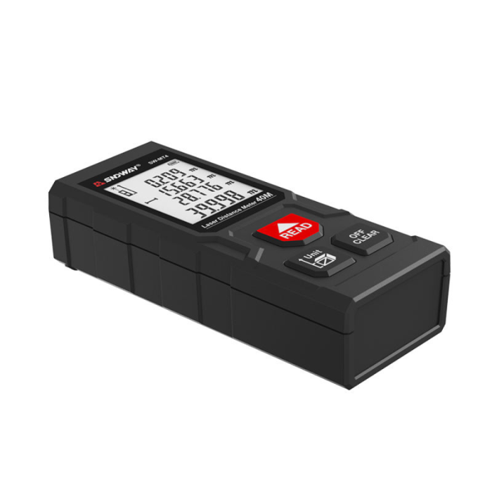 Thước Đo Khoảng Cách Laser KAW SW-MS40 40m – Máy Đo Laser Mini Chính Xác Cao, Đo Diện Tích & Thể Tích