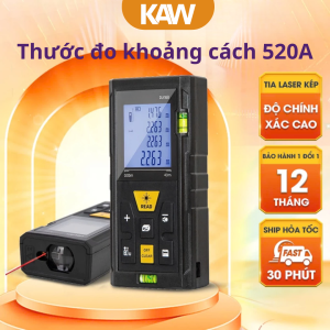 Thước Đo Khoảng Cách Laser KAW 520A Chính Hãng – Máy Đo Laser 120m Độ Chính Xác Cao, Đo Đa Năng Chuyên Nghiệp