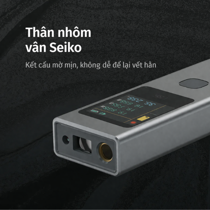 Máy Đo Khoảng Cách Mini Laser KAW LS6 40m – Sạc Pin Type-C, Màn Hình Màu, Đo Chính Xác ±2mm