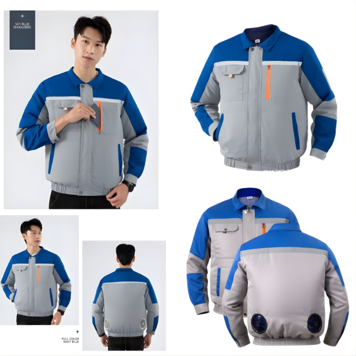 Áo Điều Hòa Bảo Hộ Lao Động KAW 558O Cao Cấp – Pin 50.000mAh, Quạt Làm Mát 3 Tốc Độ, Chống Nắng, Chống UV, Dùng 12Hống UV, Quạt Làm Mát 3 Tốc Độ, Pin Trâu 12H