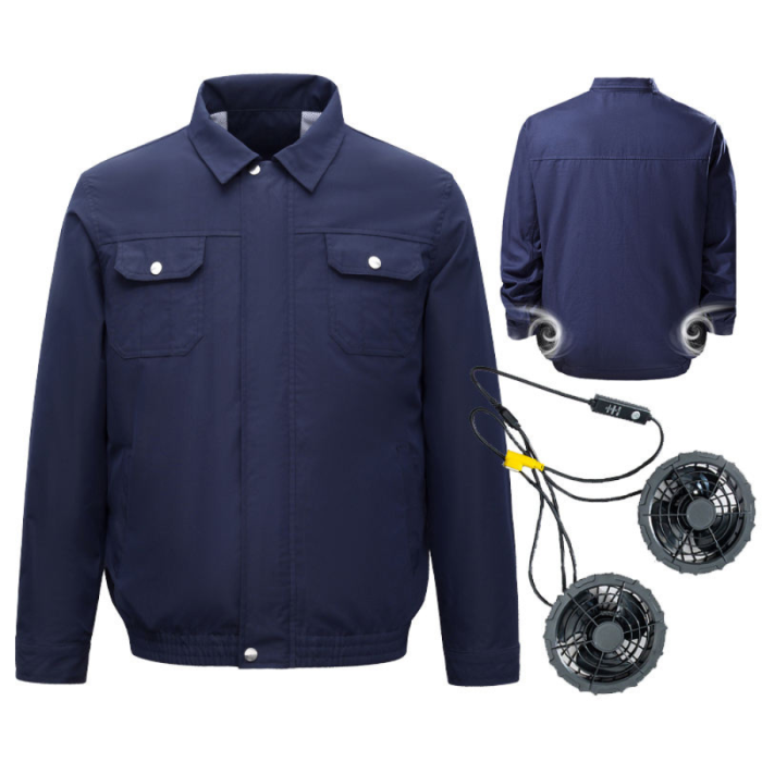 Combo Áo Điều Hòa KAW 559D Kèm Quạt KAW 12V Và Pin 35.000mAh – Bộ Làm Mát 3 Cấp Độ, Chống Nắng UV, Chính Hãng Kèm Phụ Kiện