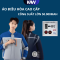 Áo Điều Hòa Bảo Hộ Lao Động KAW 558O Cao Cấp – Quạt Làm Mát 3 Tốc Độ, Chống Nắng, Chống UV, Dùng 12Hống UV, Quạt Làm Mát 3 Tốc Độ, Pin Trâu 12H