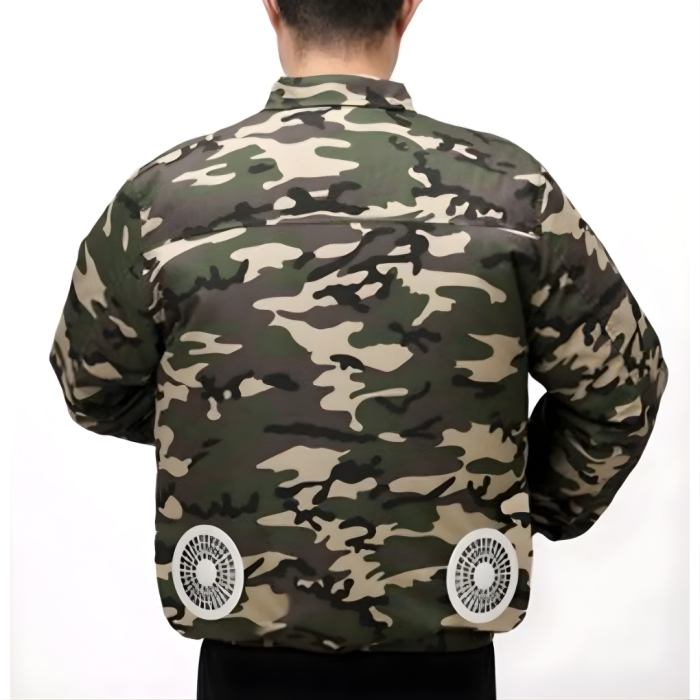 COMBO ÁO ĐIỀU HÒA RẰN RI KAW 558M – PIN 20.000mAh, QUẠT KÉP LÀM MÁT NHANH, MẶC NGOÀI TRỜI CỰC MÁT 10-12H