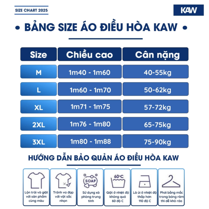 Áo Điều Hòa KAW 558C Màu Xanh Than – Áo Quạt Làm Mát Cao Cấp, Thoáng Khí, Giảm Nhiệt Hiệu Quả