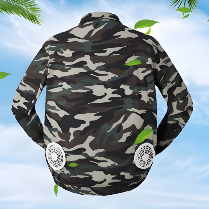 COMBO ÁO ĐIỀU HÒA RẰN RI KAW 558M – PIN 20.000mAh, QUẠT KÉP LÀM MÁT NHANH, MẶC NGOÀI TRỜI CỰC MÁT 10-12H