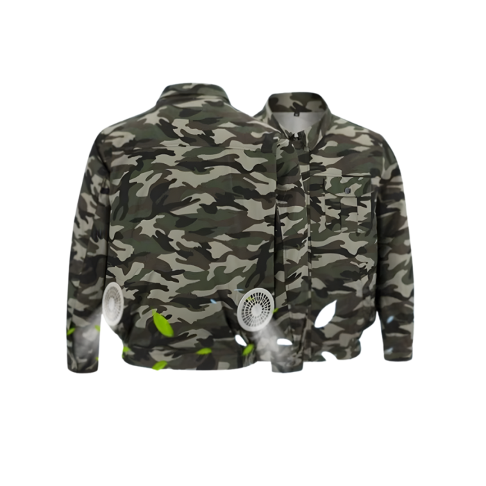 Áo Điều Hòa KAW 558C Rằn Ri – Áo Quạt Làm Mát Ngụy Trang Bền Bỉ, Giảm Nhiệt Nhanh Cho Công Trình