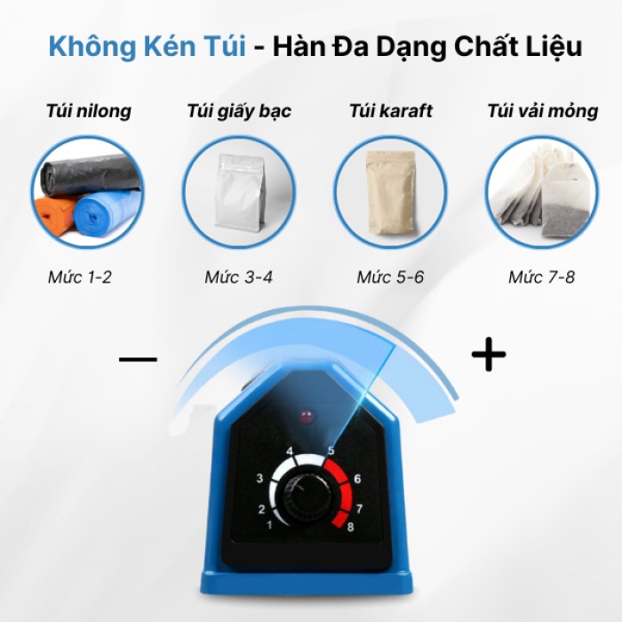 Máy Hàn Miệng Túi 30cm mối hàn 3mm - Màu Xanh, Trợ Thủ Đắc Lực Cho Gian Bếp Và Chủ Shop
