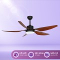 Quạt Trần 5 Cánh KAW ECOFAN Saphire Nhựa ABS Vân Gỗ Cao Cấp