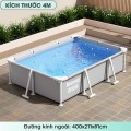 Bể Bơi Khung thép 4m KAW Gấp Gọn - PVC 3 Lớp Siêu Bền, Giá Tốt