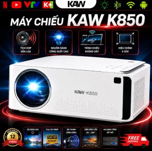 Máy Chiếu KAW K850 Chính Hãng – Hỗ Trợ 4K, Wifi 5G, Giá Tốt