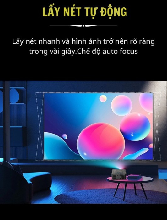 Máy Chiếu KAW KS900 Chính Hãng – Hỗ Trợ 4K, Tự Động Lấy Nét, Giá Tốt 