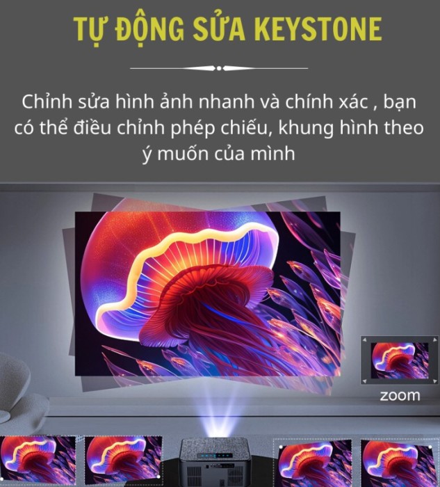 Máy Chiếu KAW KS900 Chính Hãng – Hỗ Trợ 4K, Tự Động Lấy Nét, Giá Tốt 