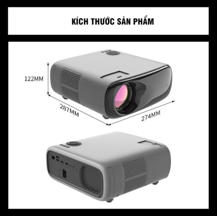 Máy Chiếu XMAX10 Chính Hãng – Màn Hình 290 Inch, Hỗ Trợ 4K, Wifi Băng Tần Kép