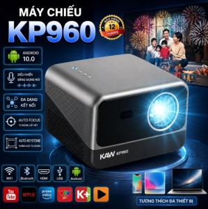 Máy Chiếu Thông Minh KP960 Chính Hãng - Hỗ Trợ 4K, Tự Động Lấy Nét, Bluetooth 5.0