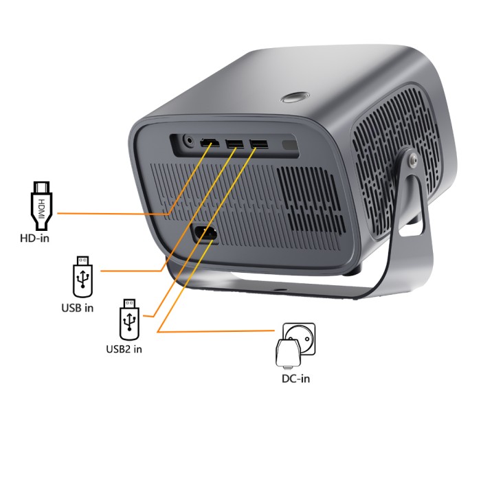 Máy Chiếu Android 4K K670 KAW - Độ Sáng 200 ANSI Lumens, Kết Nối WiFi Bluetooth, Chiếu Màn Hình Lớn Giá Rẻ