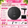 Robot Hút Bụi Lau Nhà KAW Smart 281Y – Hút & Lau 2 Trong 1, App Điều Khiển