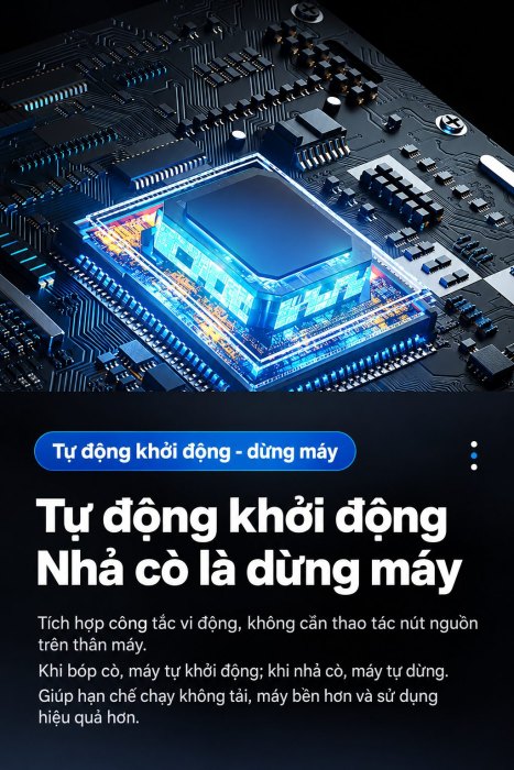 Máy Rửa Xe Cao Áp KAIHE Snow Eagle 190 4000W, Động Cơ Cảm Ứng, Dây Cao Áp 15m