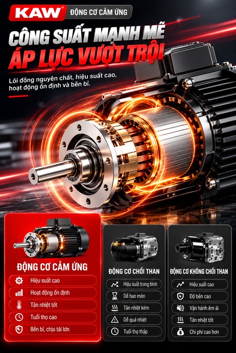 Máy Rửa Xe Cao Áp KAW 9800 Có Cuộn Dây, Động Cơ Cảm Ứng Không Chổi Than Lõi Đồng 2200W, Bánh Xe Lớn 120mm